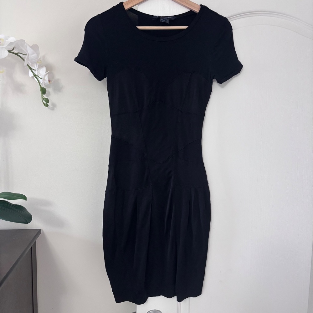 French Connection Bodycon Black Mini Dress Women’s Size 4